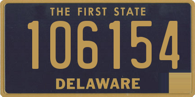 DE license plate 106154