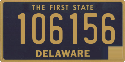 DE license plate 106156