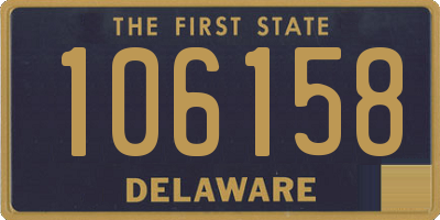 DE license plate 106158