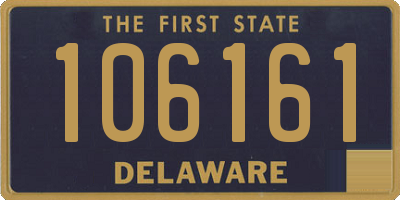 DE license plate 106161