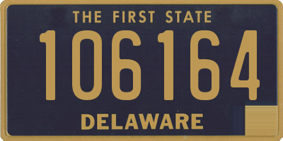 DE license plate 106164