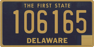 DE license plate 106165