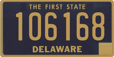 DE license plate 106168