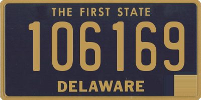 DE license plate 106169