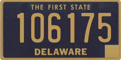 DE license plate 106175