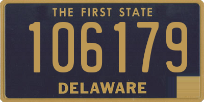 DE license plate 106179