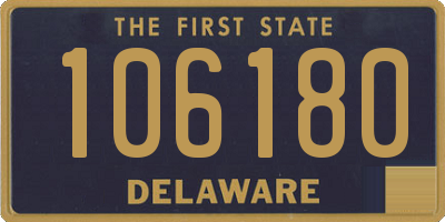 DE license plate 106180