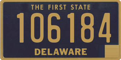 DE license plate 106184