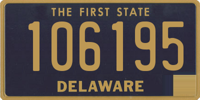 DE license plate 106195