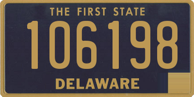 DE license plate 106198