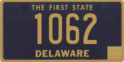 DE license plate 1062