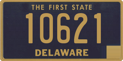 DE license plate 10621