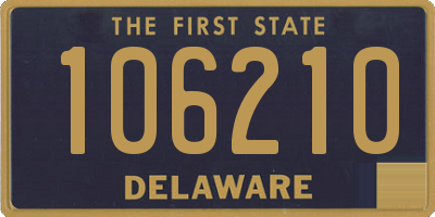 DE license plate 106210