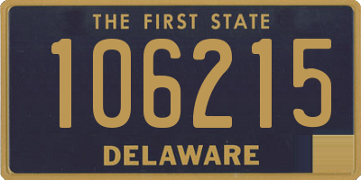 DE license plate 106215