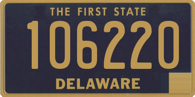 DE license plate 106220