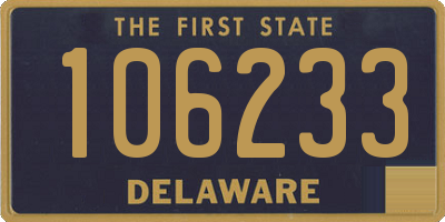 DE license plate 106233