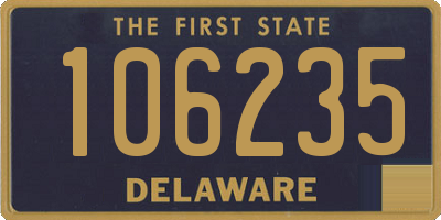 DE license plate 106235