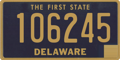 DE license plate 106245