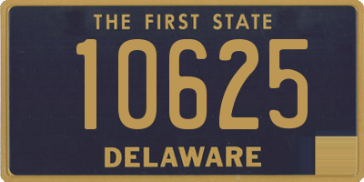 DE license plate 10625