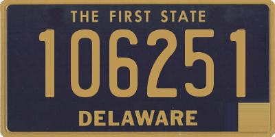 DE license plate 106251