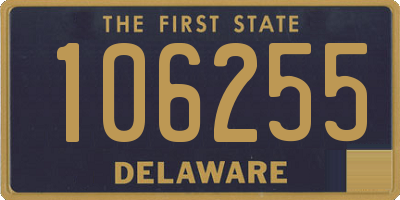 DE license plate 106255