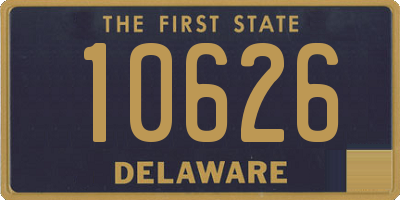 DE license plate 10626