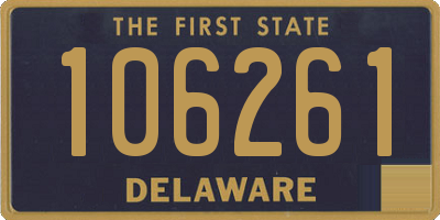 DE license plate 106261