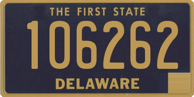 DE license plate 106262