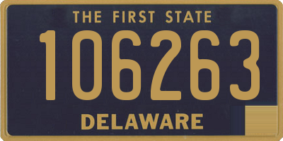 DE license plate 106263