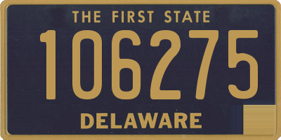 DE license plate 106275