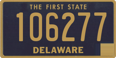 DE license plate 106277