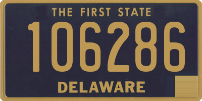 DE license plate 106286