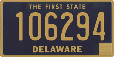 DE license plate 106294