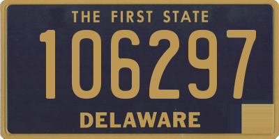 DE license plate 106297