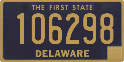 DE license plate 106298