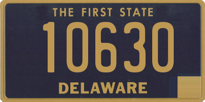 DE license plate 10630