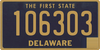 DE license plate 106303