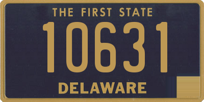 DE license plate 10631