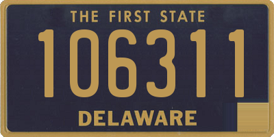 DE license plate 106311