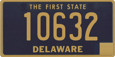 DE license plate 10632