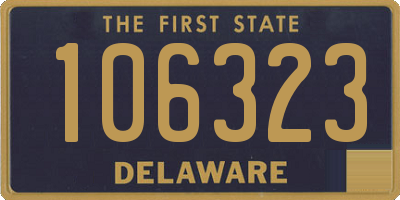 DE license plate 106323