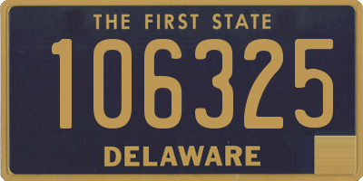 DE license plate 106325