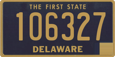 DE license plate 106327