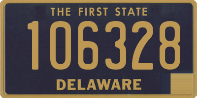 DE license plate 106328