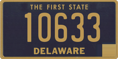 DE license plate 10633