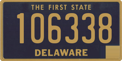 DE license plate 106338