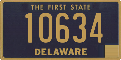 DE license plate 10634