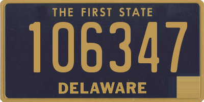 DE license plate 106347