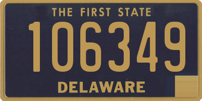 DE license plate 106349