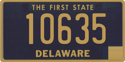 DE license plate 10635